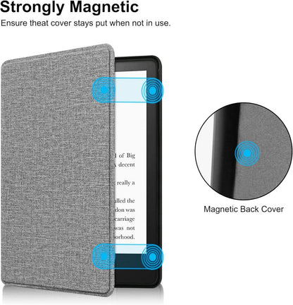 HoYiXi Kindle 11. Generation 2022 Release Slim Lederhülle - Grau
