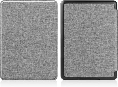 Hülle für All-New Kindle 6'' 2022 Slim Leder Cover Painted grau
