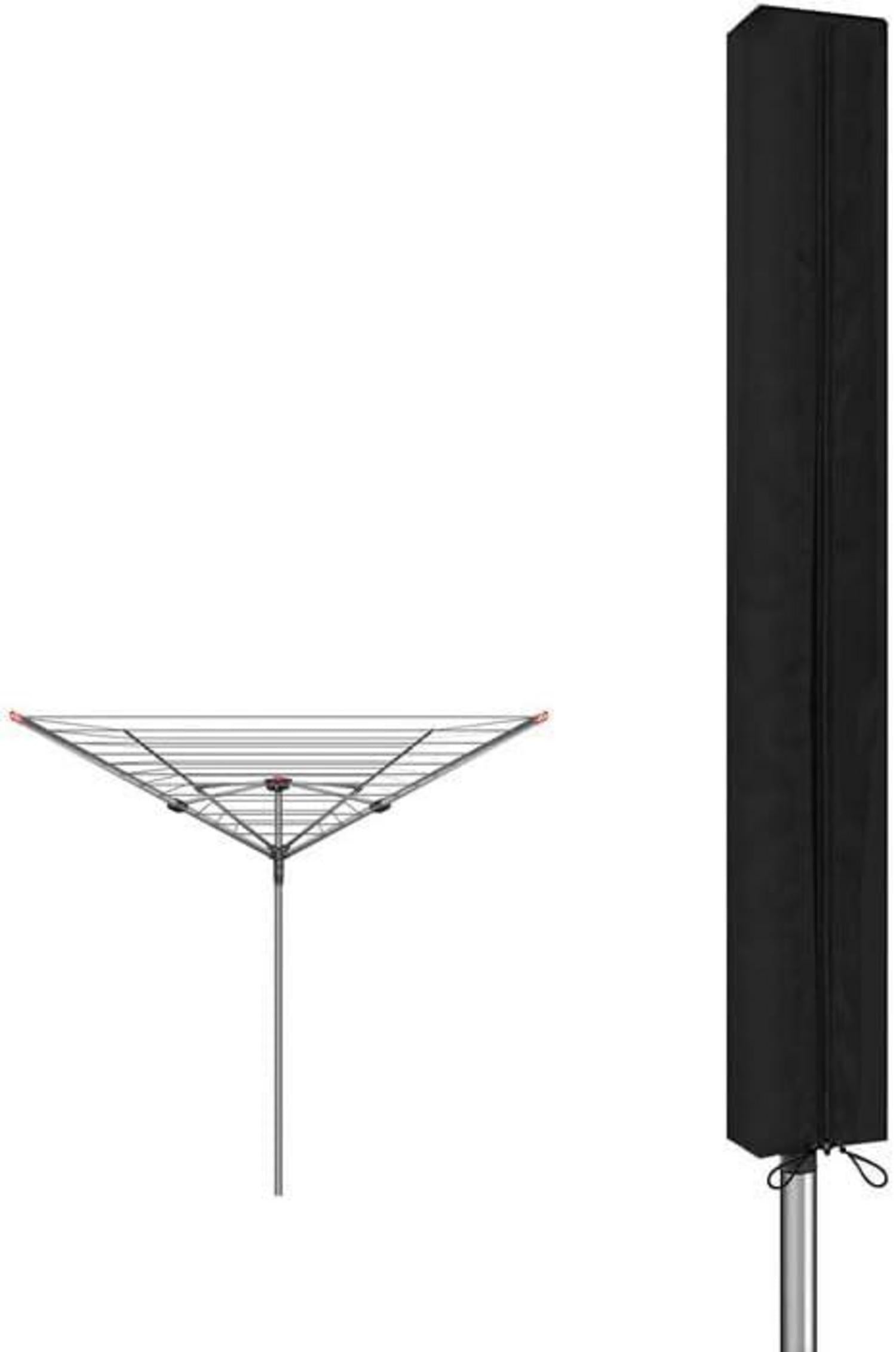 Funshot 420D Oxford Schutzhülle für Wäschespinne Schwarz 180x16x16cm