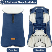 Hundemantel Französische Bulldogge Winter Warme Jacke Navy