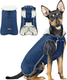 Hundemantel Wasserdicht, Hundejacke Fleece Wintermantel
