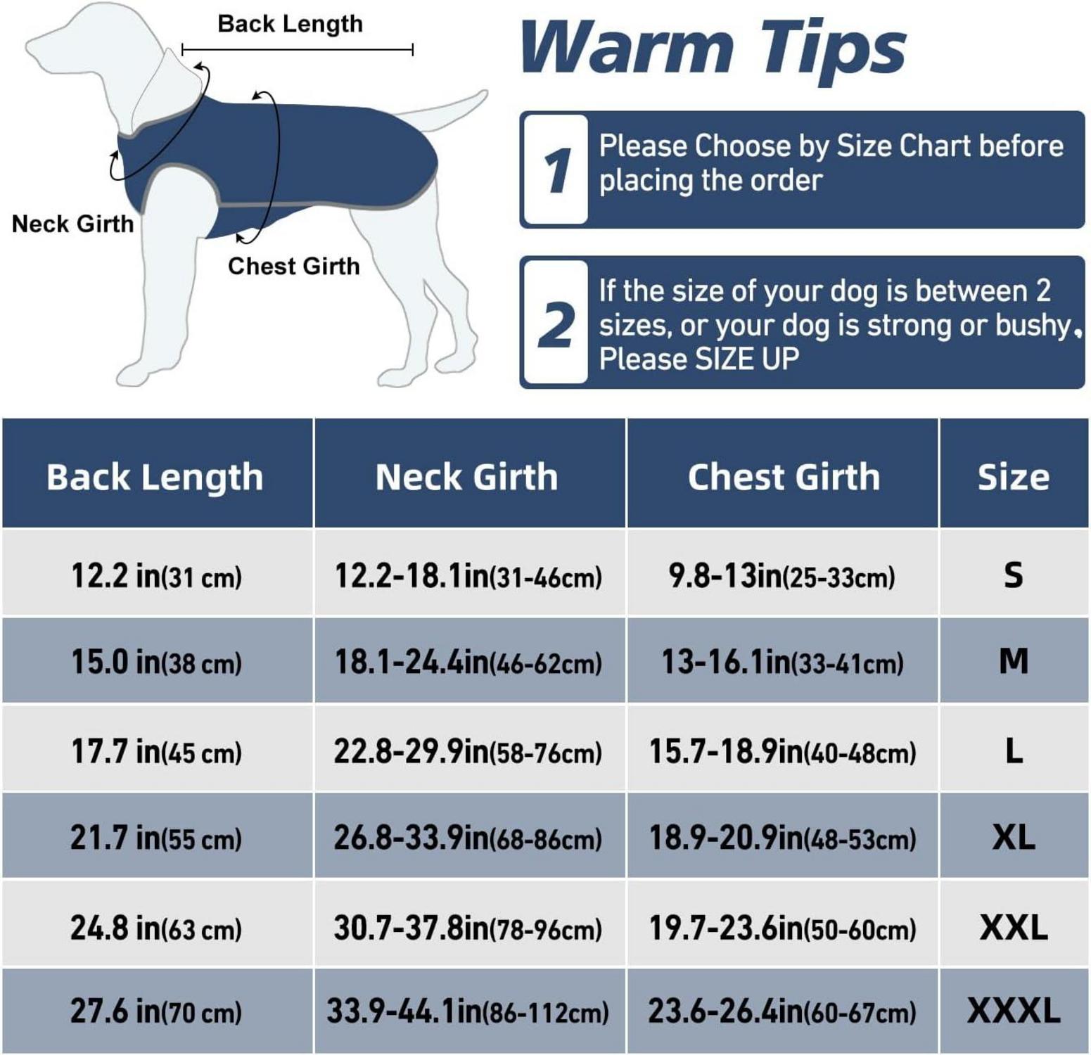 Hundemantel Wasserdicht, Hundejacke Fleece Wintermantel
