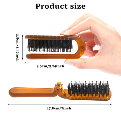 Faltbare Reisehaarbürste Klapp Pocket Mini Haarbürste Borsten Kamm