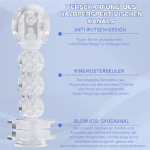 Kristall Masturbator Cup Transparent Realistisch Groß 3D