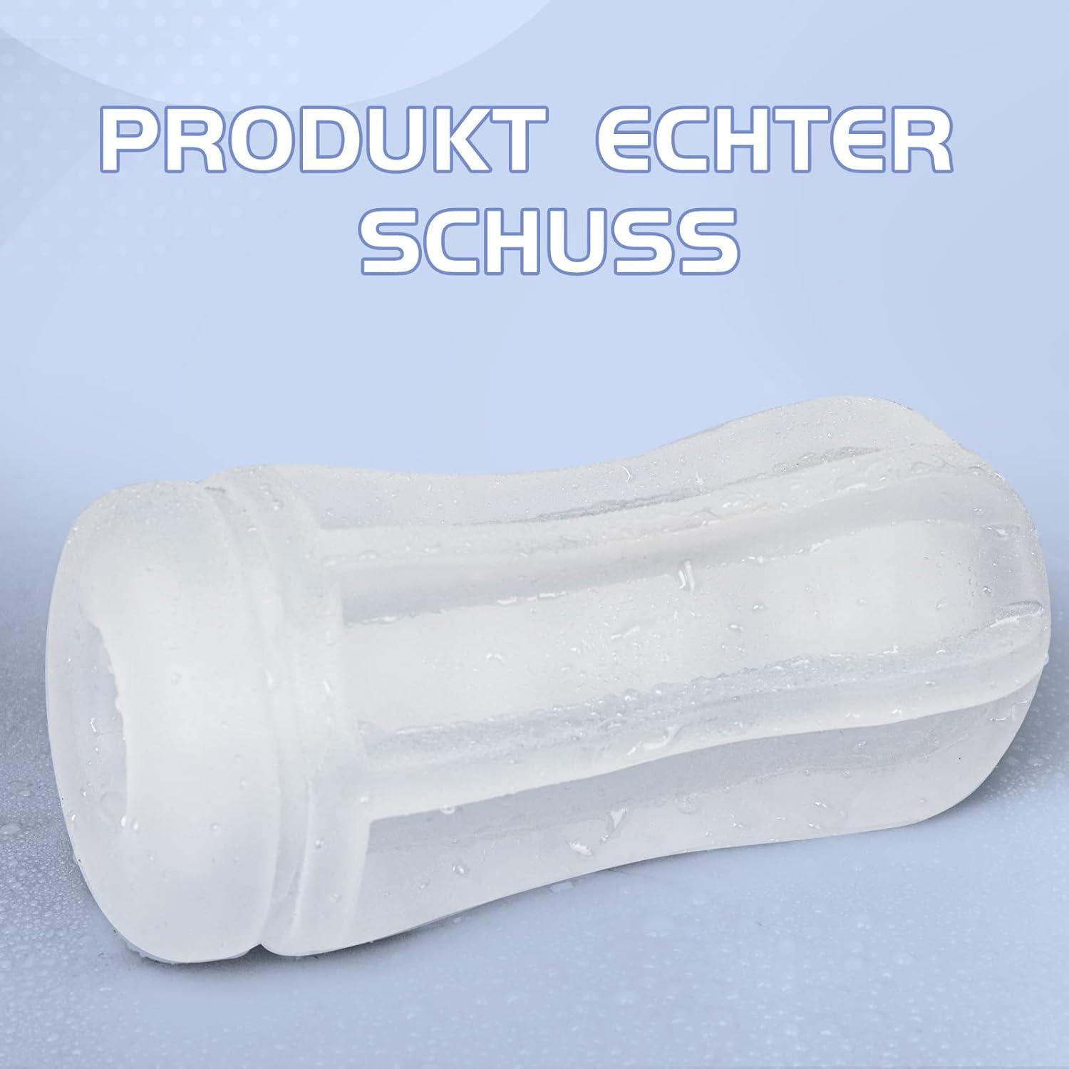 Transparenter Kristall Masturbator Cup 3D Realistische Vagina