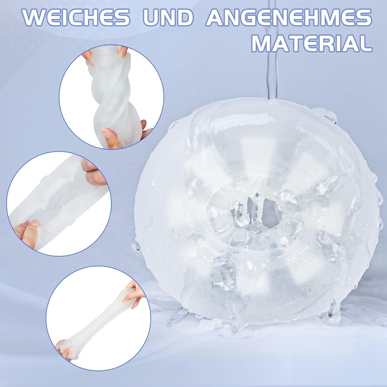 Masturbator Cup Transparent 3D Vagina Liebestunnel Erotik Sexspielzeug