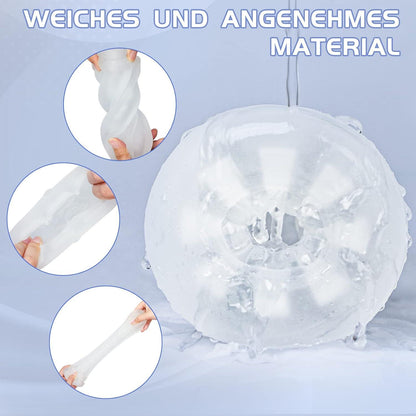 Masturbator Cup Transparent 3D Vagina Liebestunnel Erotik Sexspielzeug