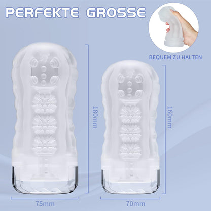 Masturbator Cup Transparent 3D Vagina Liebestunnel Erotik Sexspielzeug