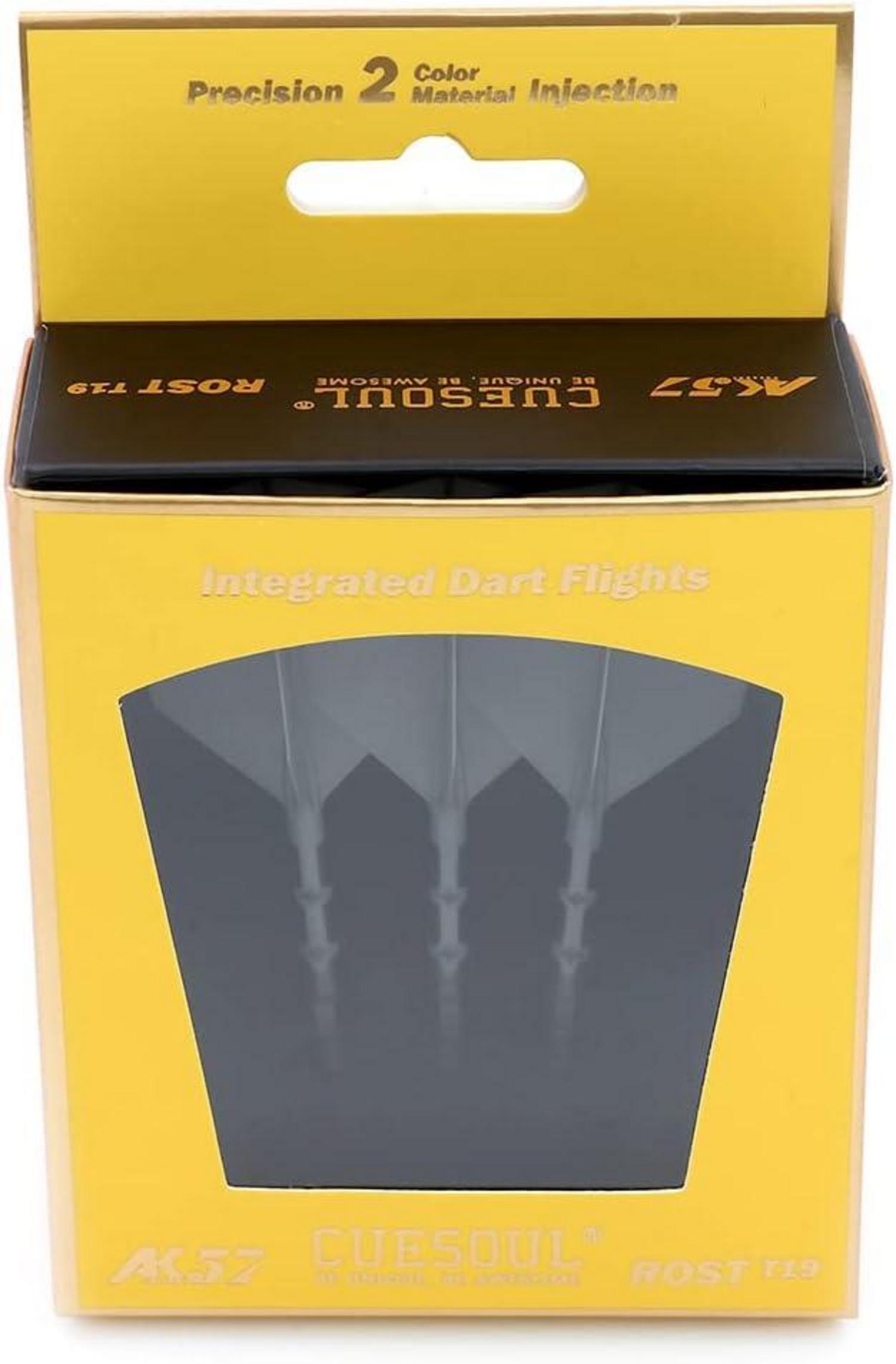 Dartflights mit integriertem Schaft Big Wing Shape 3er-Set