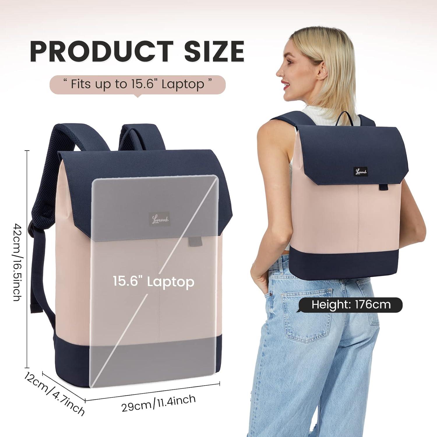 Laptop-Rucksack Mädchen Teenager USB Ladeanschluss wasserdicht Daypack