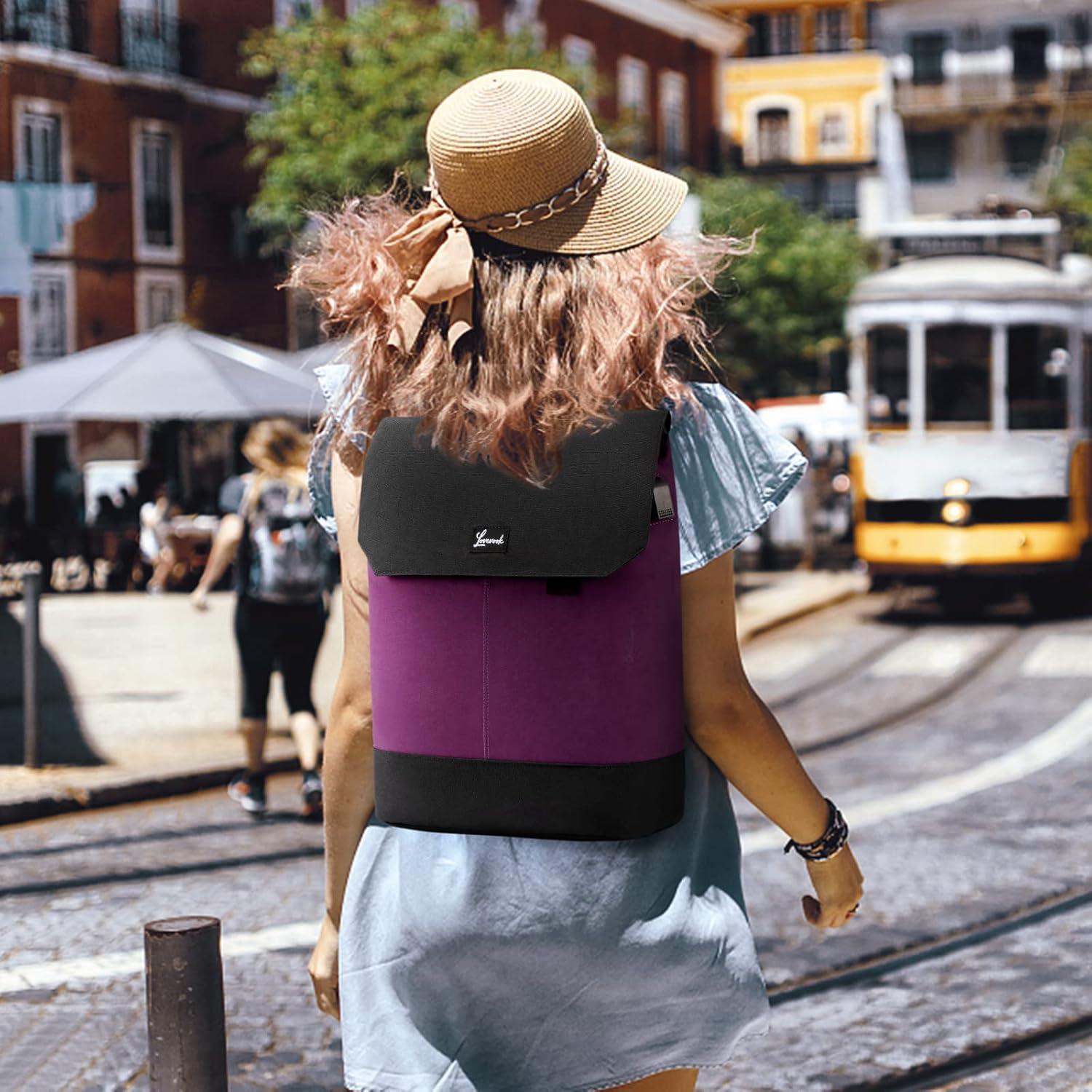 Rucksack Damen 15,6 Zoll Laptop Schulrucksack USB