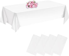 Einweg Tischdecke Wasserdicht Weiß 4 Stück Hochzeit Party
