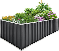Hochbeet Metall 258x90x60cm Verzinkter Stahl Rostfrei Garten Gemüse