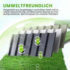 Hochbeet Metall 258x90x60cm Verzinkter Stahl Rostfrei Garten Gemüse
