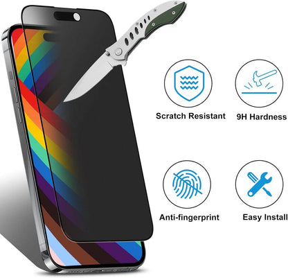 Sichtschutzfolie Matte für iPhone 14 Pro 6,1 Zoll Privacy Panzer Schutz Glas