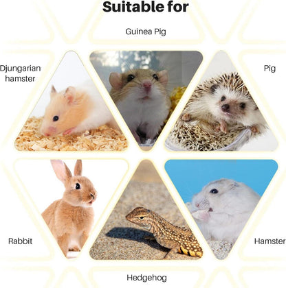 Hamster Kauspielzeug Set, Natürliche Holzhanteln & Spielzeug für