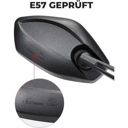 Motorrad Spiegel e geprüft Universal M8 M10 Rückspiegel