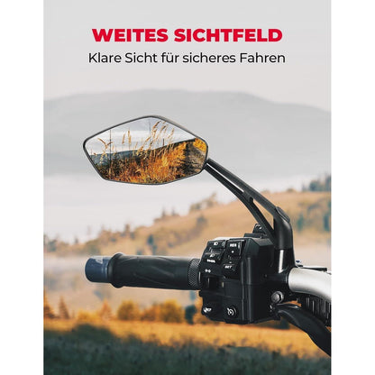 Motorrad Spiegel e geprüft Universal M8 M10 Rückspiegel