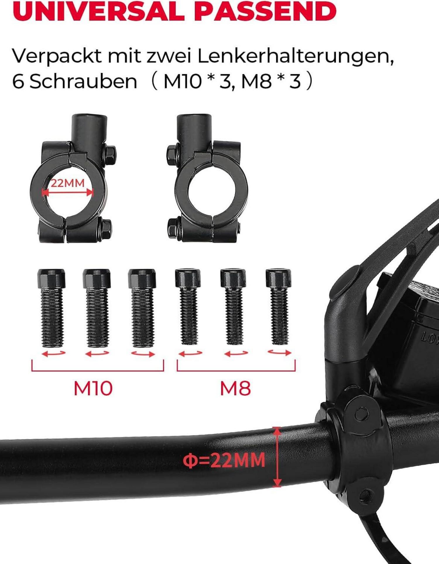 Motorrad Spiegel universal E-geprüft M8 M10 Rückseitenspiegel ABS Aluminiumschutz