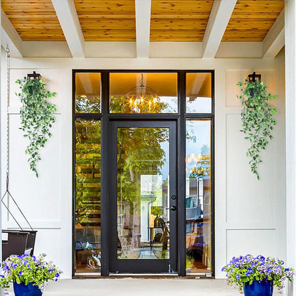 Künstliche Hängepflanzen im Topf 75CM 2er Set Efeu Rebe für Outdoor