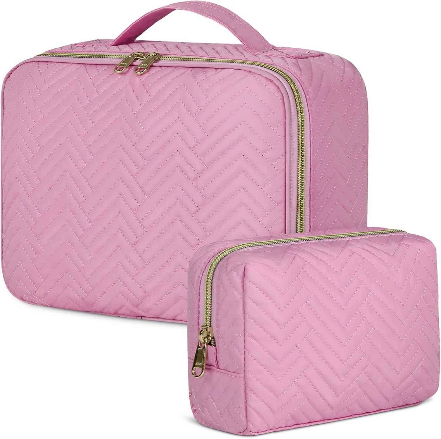 Wasserdichte Kosmetiktasche zum Aufhängen 2 Stück Rosa