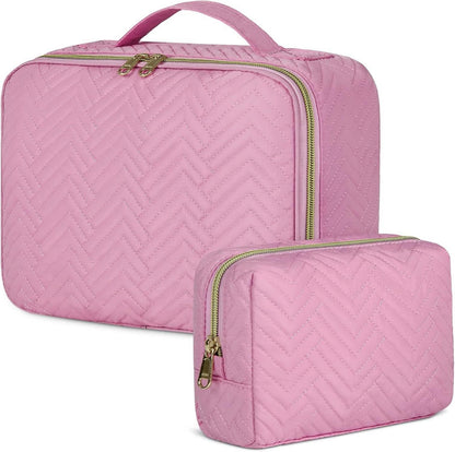 Wasserdichte Kosmetiktasche zum Aufhängen 2 Stück Rosa