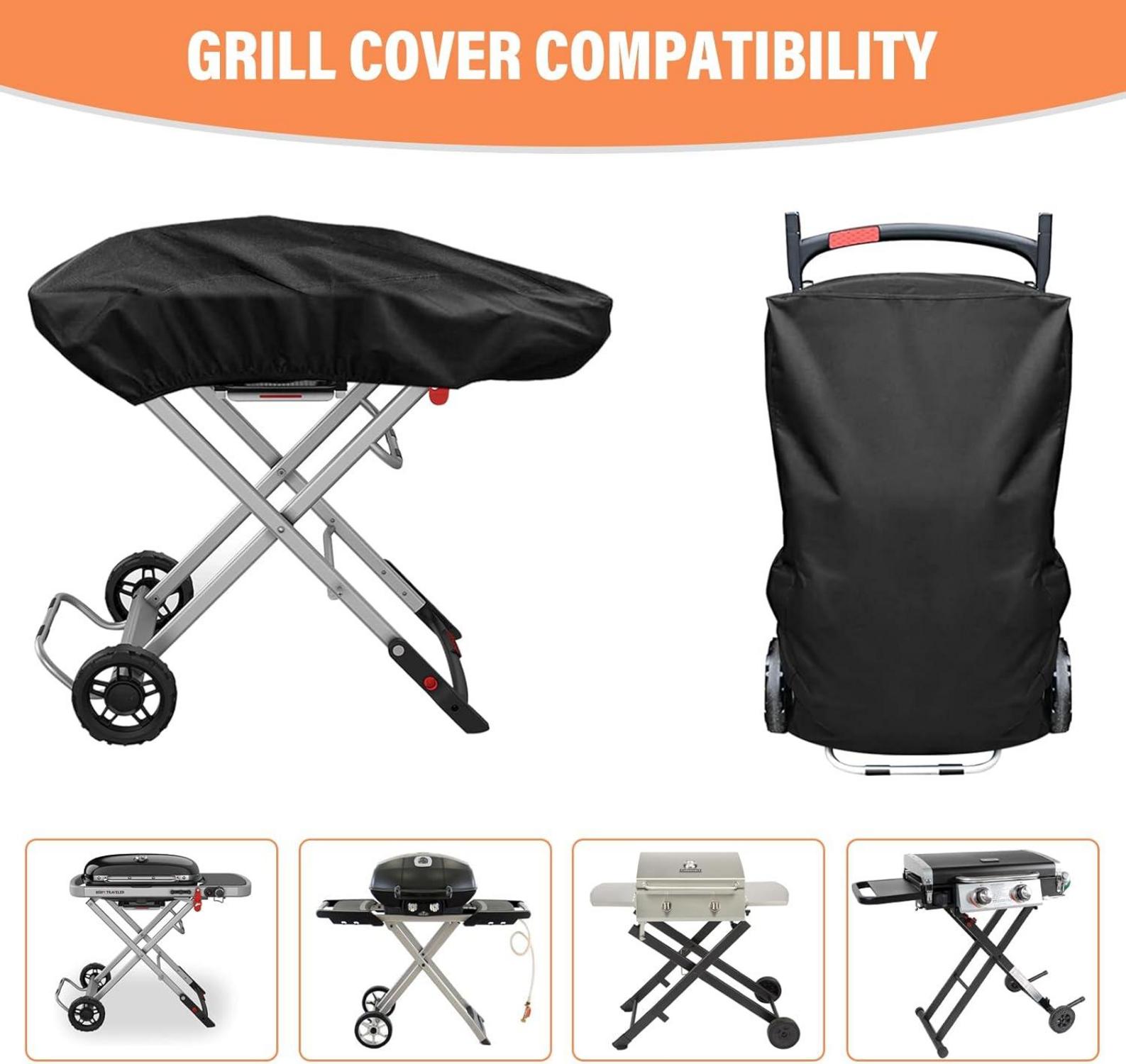Gasgrill Abdeckung wasserdicht 99x48x24cm für Weber Traveler BBQ