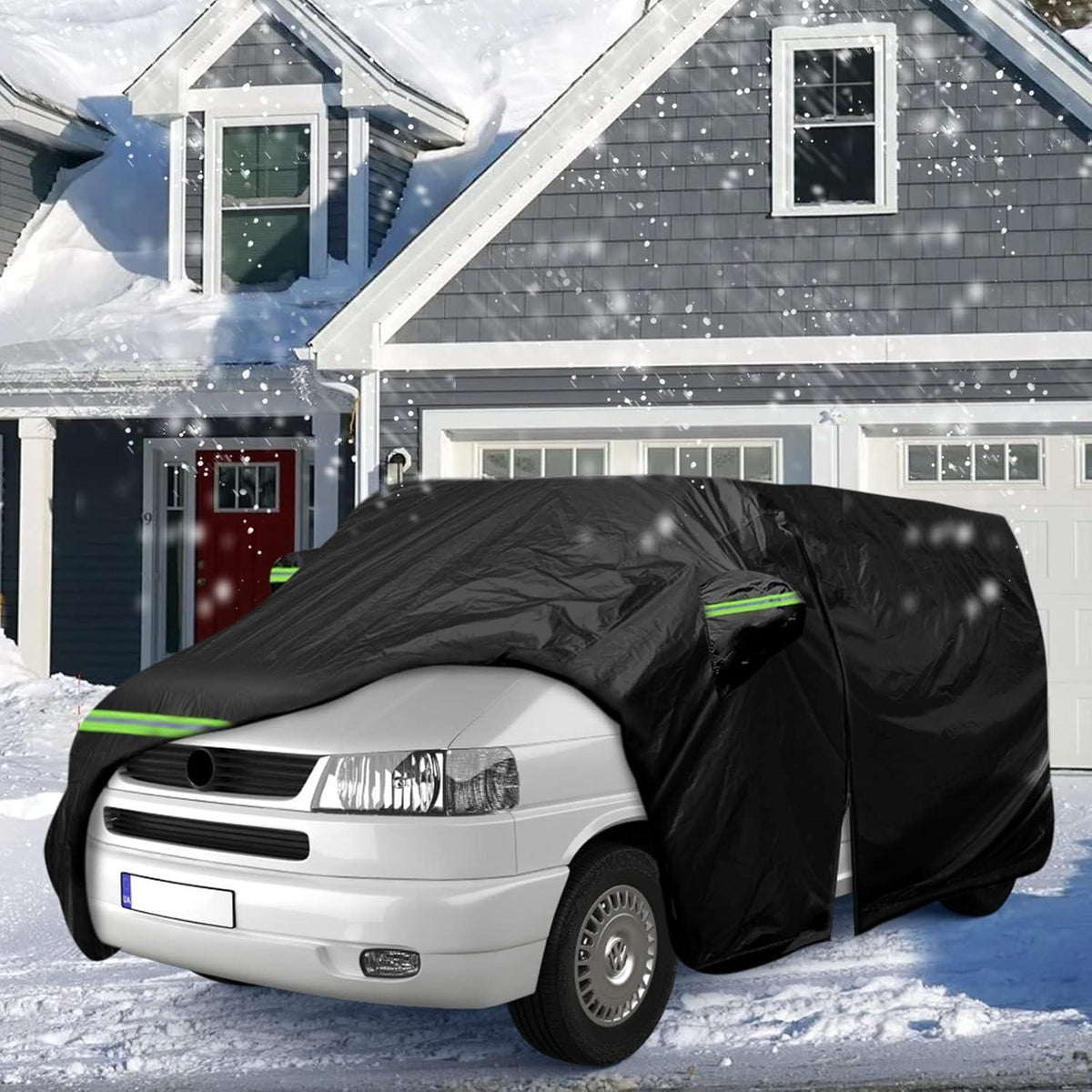 Autoabdeckung Vollgarage für VW T4 SWB – Wetterfest & Reflektierend