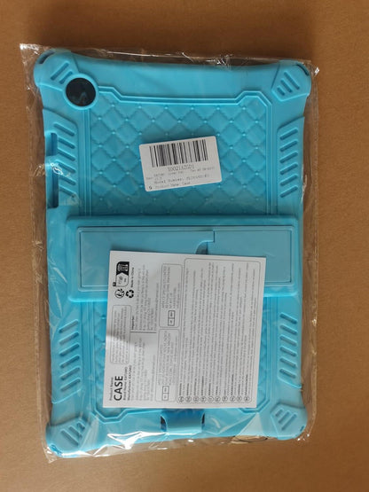 KATUMO Kinder Hülle für Samsung Galaxy Tab A8 10.5 Zoll SMX200 Silikon Schutzhülle mit Schultergurt und Stift Blau