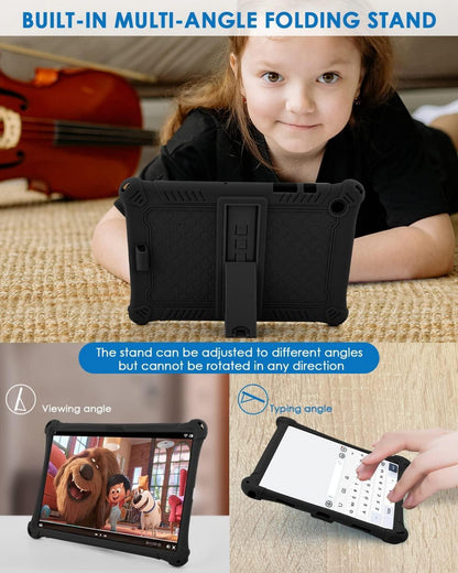 KATUMO Kinder-Hülle Samsung Galaxy Tab A8 10.5 Silikon Schultergurt