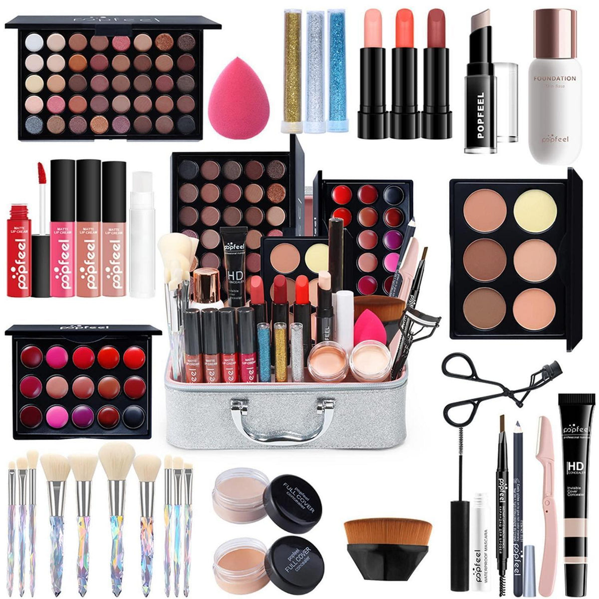 Komplettes Make-up Set für Anfänger & Profis – Geschenk-Set