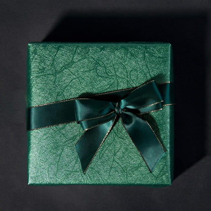 RUSPEPA Wendbare Geschenkpapierrolle Grün Schwarz 43,2cm x