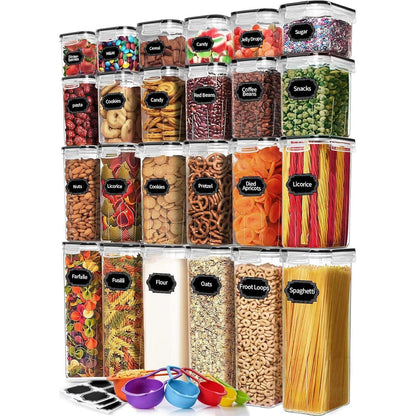 Skroam Vorratsdosen Set 24 BPA-frei Müsli Frischhaltedosen