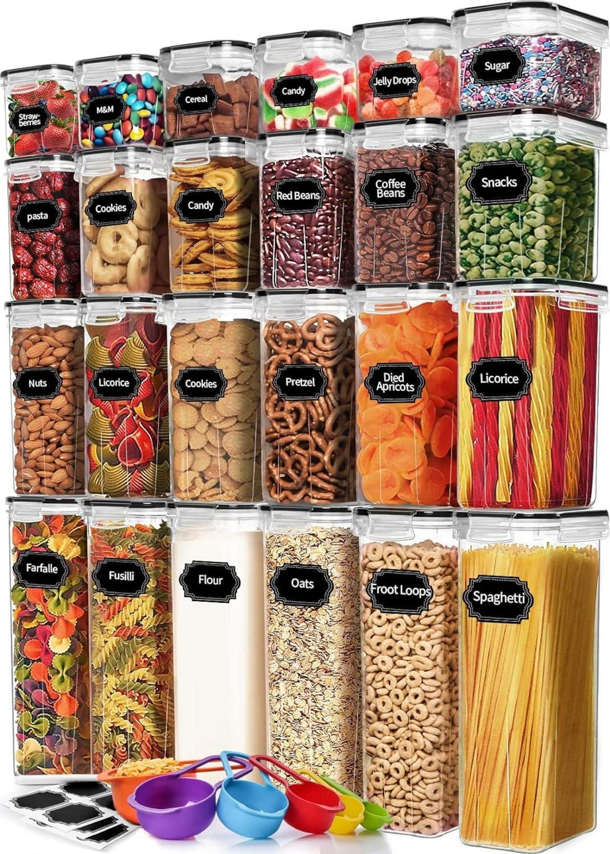 Vorratsdosen Set 24-teilig BPA-frei Müsli Frischhaltedosen 40