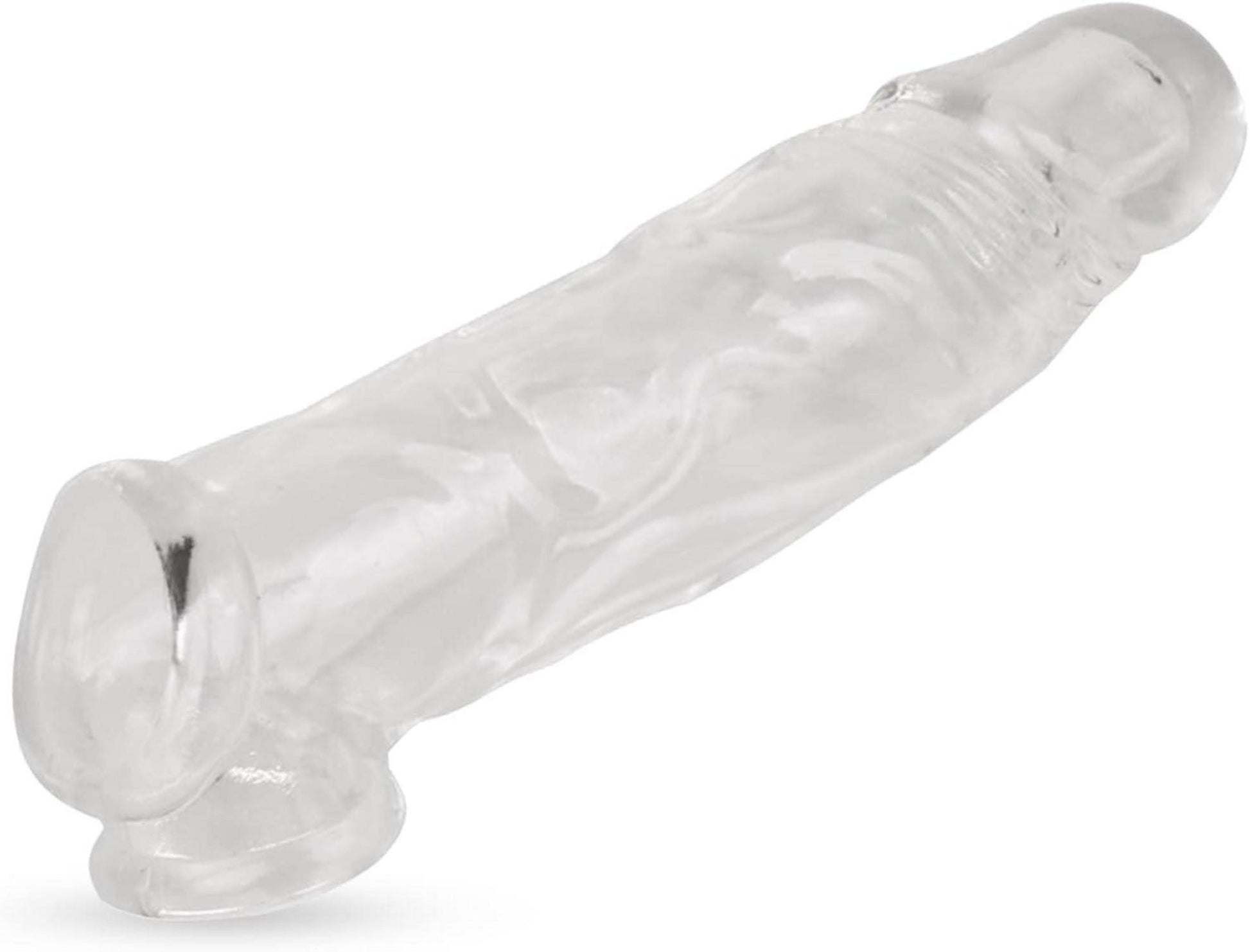 Penishülle 17cm für Penisvergrößerung & Verlängerung, mit Hodenring