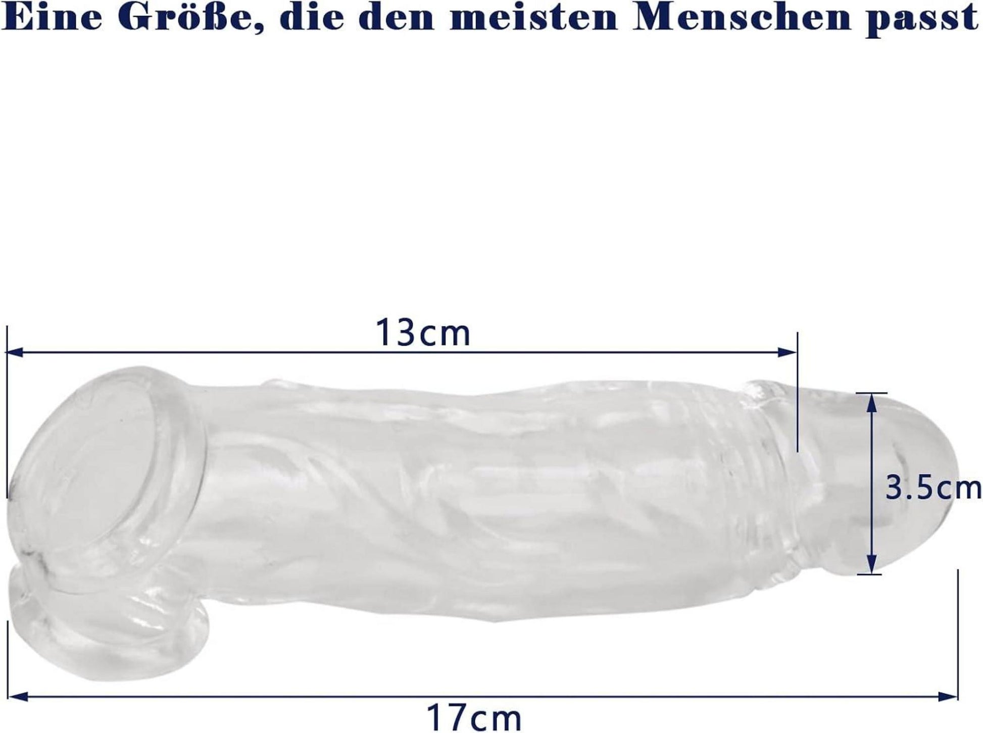 Penishülle Penis Sleeve Extender 17cm Hodenring Verzögerung