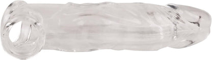 Penishülle Penis Sleeve Extender 17cm Hodenring Dildo Verzögerung Sex Toys