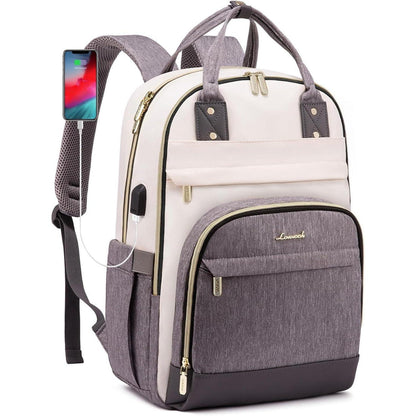 LOVEVOOK Rucksack Damen 15.6 Zoll Laptop Schulrucksack