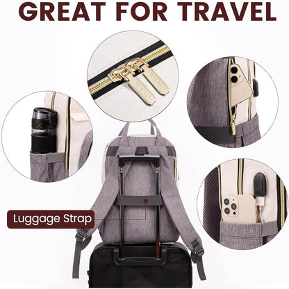 LOVEVOOK Rucksack Damen 15.6 Zoll Laptop Schulrucksack