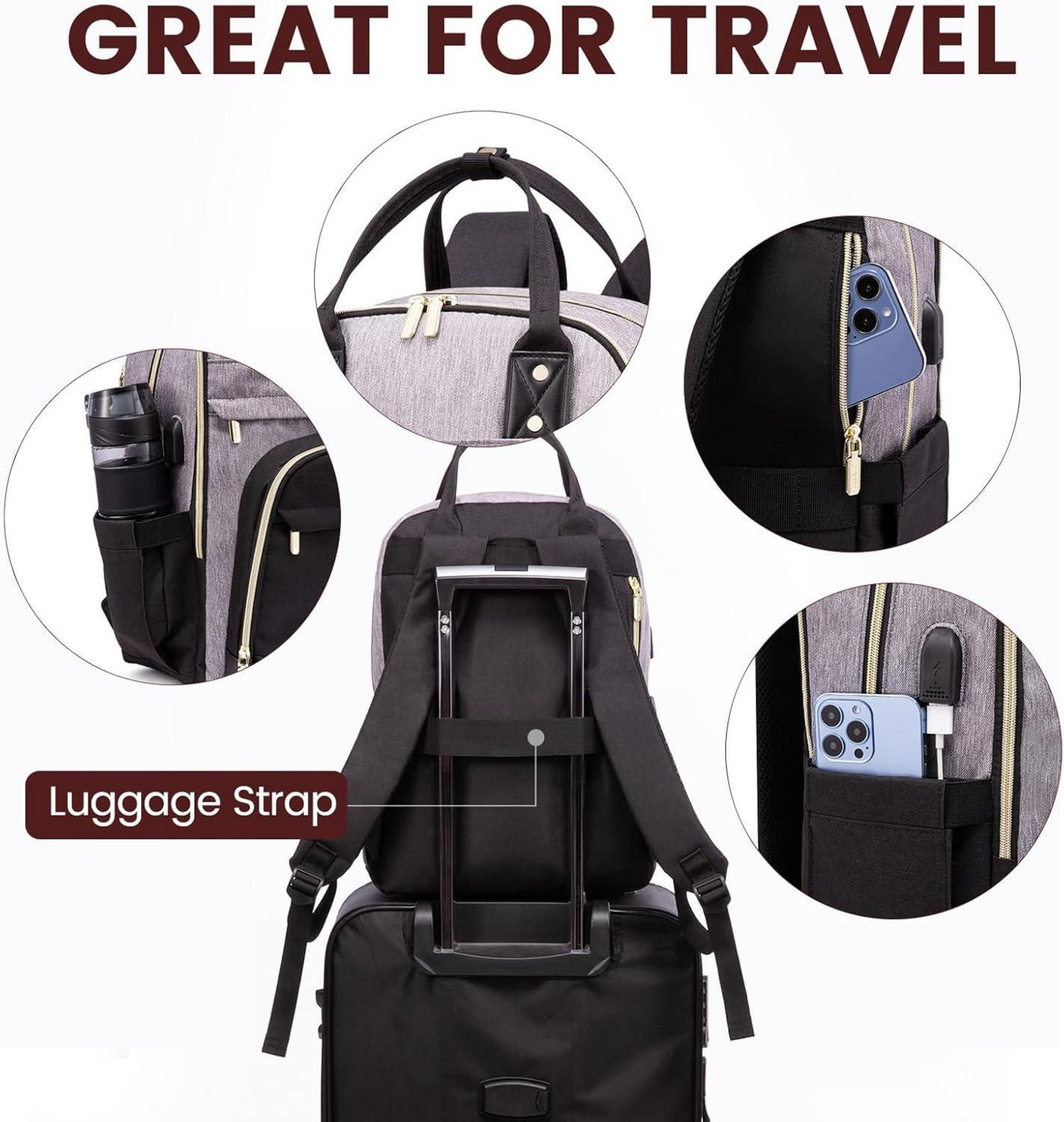 Rucksack Damen Laptop 15.6 Zoll Mädchen Teenager Wasserdicht