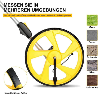 Professionelles faltbares Messrad 100m Distanzmessung Tragetasche