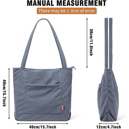 Captain Blues Cord Umhängetasche Damen Groß Tote Bag für