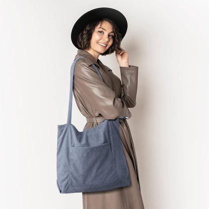 Captain Blues Cord Umhängetasche Damen Groß Tote Bag für