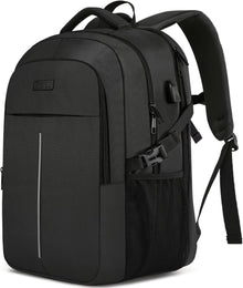 Extra Großer 55L Rucksack 18.4 Zoll Laptop USB Schwarz
