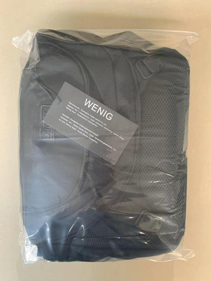 Extra Groß Rucksack Herren 55L 18.4 Zoll Laptop USB Ladeanschluss Schwarz