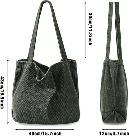 Captain Blues Cord Umhängetasche Damen Groß Tote Bag für
