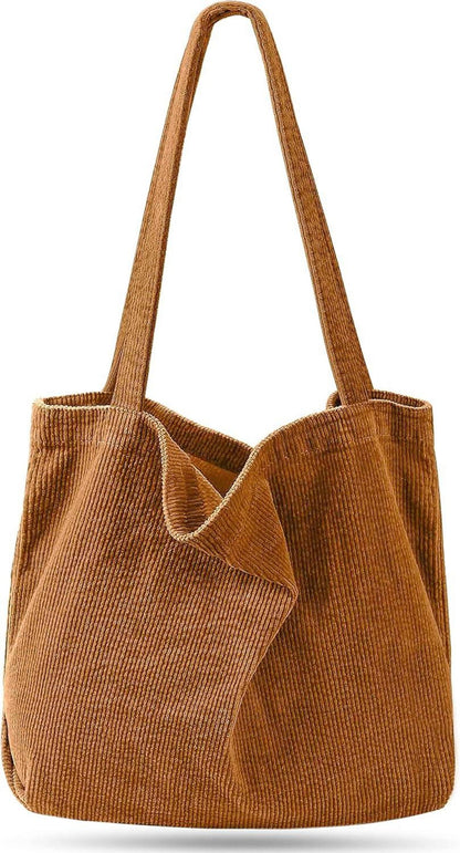 Große Damen Cord Umhängetasche Shopper Schultertasche Tote Bag