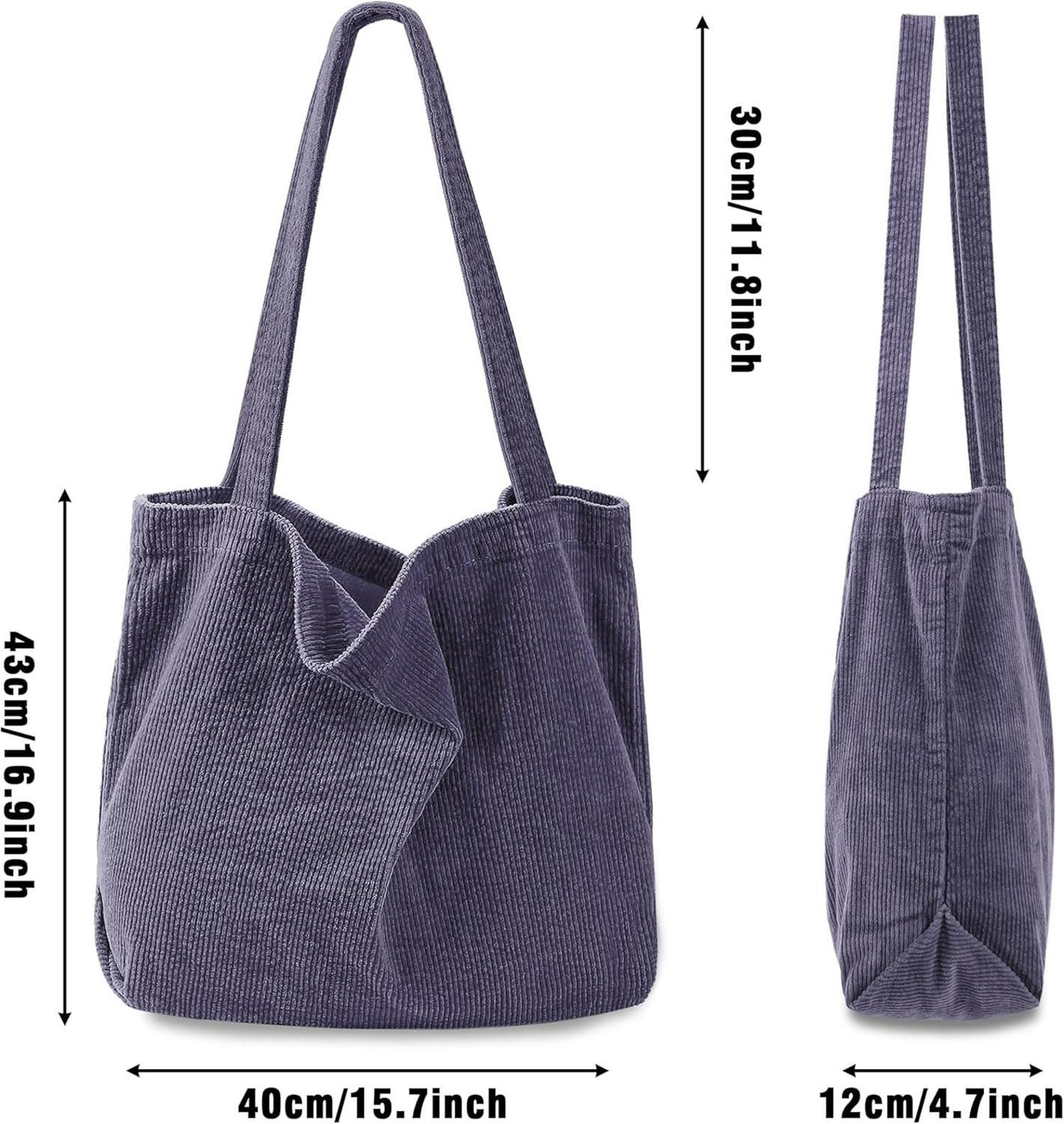 Captain Blues Cord Umhängetasche Damen Groß Tote Bag 15.6