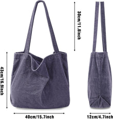 Captain Blues Cord Umhängetasche Damen Groß Tote Bag 15.6