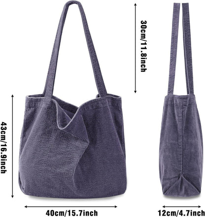 Captain Blues Cord Umhängetasche Damen Groß Tote Bag 15.6